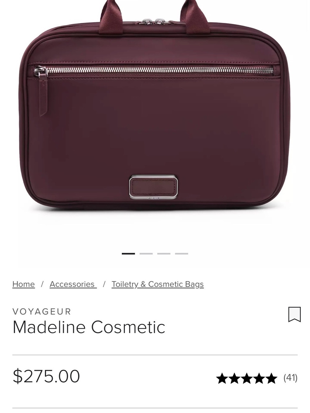 Tumi Madeline Travel Cosmetic Pouch ***NWT***